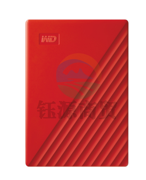 西部数据(WD) 2TB 移动硬盘WDBYVG0020BRD USB3.0 My Passport随行版 2.5英寸 红色 机械硬盘 便携存储 自动备份 兼容Mac