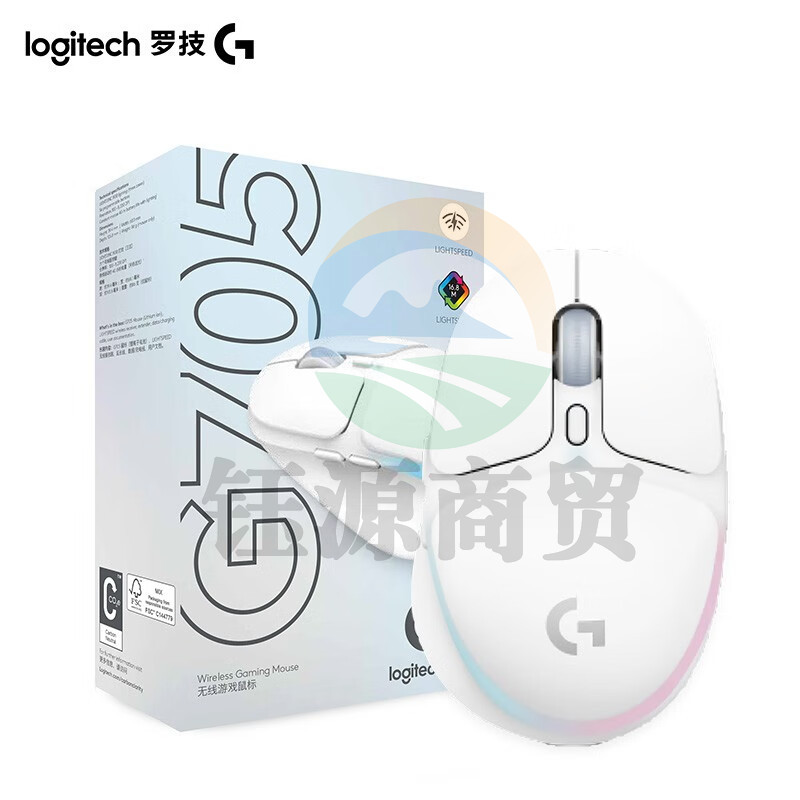 罗技（G） G705极光系列无线蓝牙鼠标双模连接RGB流光灯效轻量化设计 G705