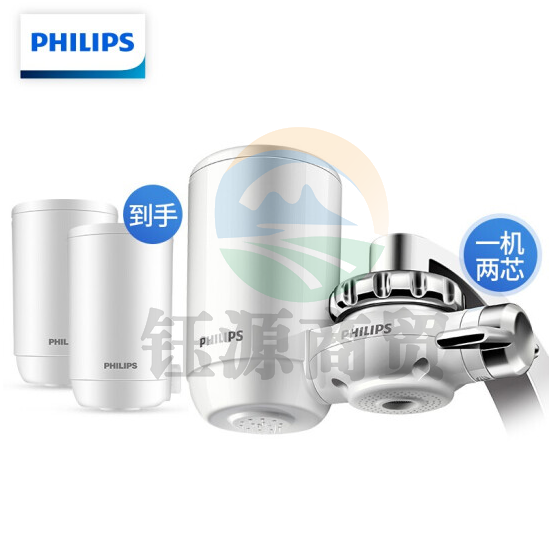 飞利浦（PHILIPS）WP3811 水龙头净水器厨房自来水过滤器 日本进口超滤直饮滤水器 一机两芯套装（含附件）