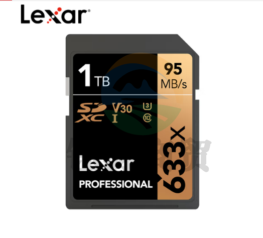 雷克沙（Lexar）1TB 读95MB/s 写70MB/s SDXC Class10 UHS-I U3 V30 SD高速存储卡（633x）
