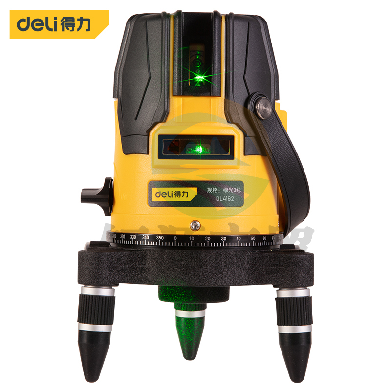 得力DL4162 绿光水平仪激光3线红外线水平仪强光打线投线仪 标线仪
