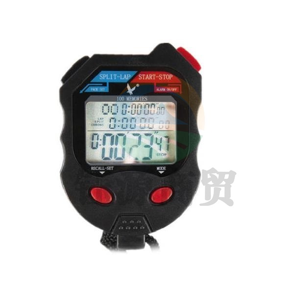 天福秒表 PC100D三排100道秒表 比赛计时器 运动计时多功能跑表