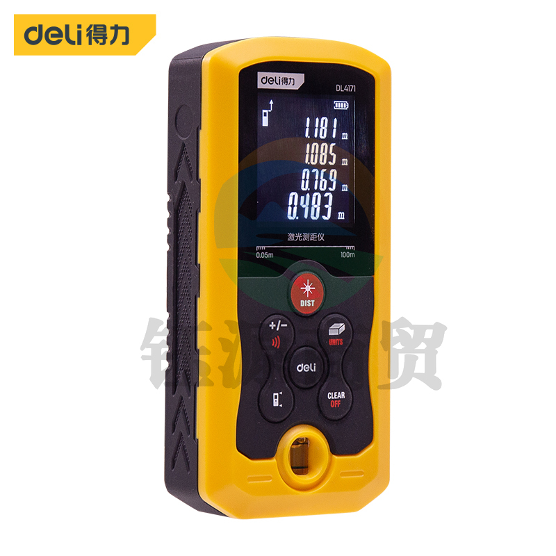 得力DL4171 手持式激光测距仪高精度电子尺红外量房仪100米