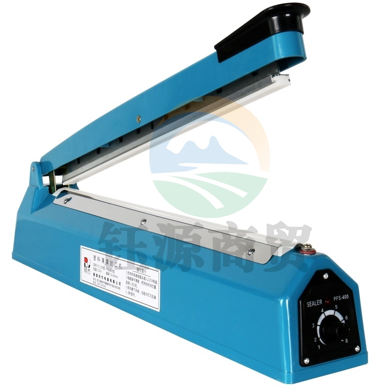 拜杰（Baijie）封口机高档手压式塑料薄膜封口机塑料袋茶叶袋土特产袋包装机 FS-400型蓝色