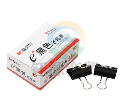 晨光（M&G）ABS92727长尾夹41mm黑色12枚/盒5盒装