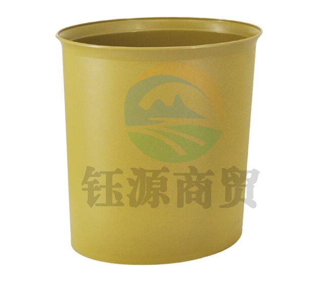 超宝（CHAOBAO）B-236A 酒店宾馆阻燃小号垃圾桶 8L阻燃椭圆杏色