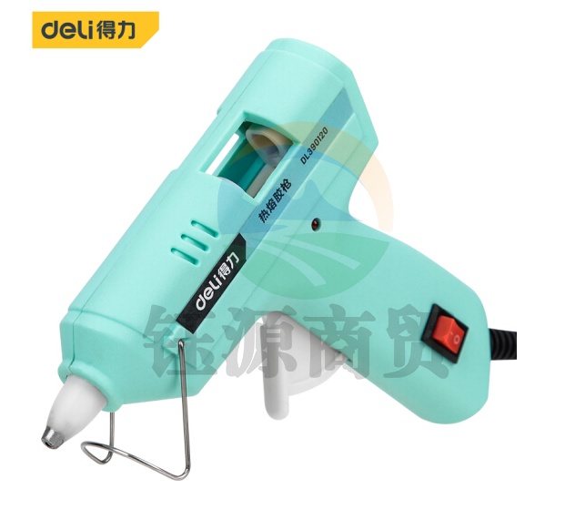 得力DL390120 儿童款20W热胶枪热熔胶枪蓝色
