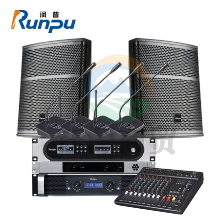 润普RP-TZ500Y 视频会议有线麦克风标准集成解决方案（会议话筒+会议室本地音频+调音台会议音响）