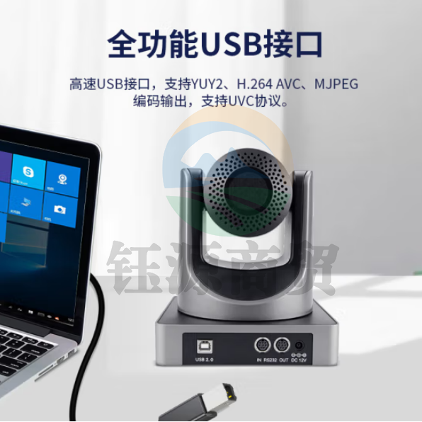 戴浦DP-UY12A 视频会议摄像头广角 1080P高清12倍变焦USB电脑摄像头 直播培训 直播录播会议摄像机