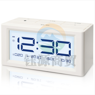 得力8825 多功能电子钟(白色)140*60*68mm