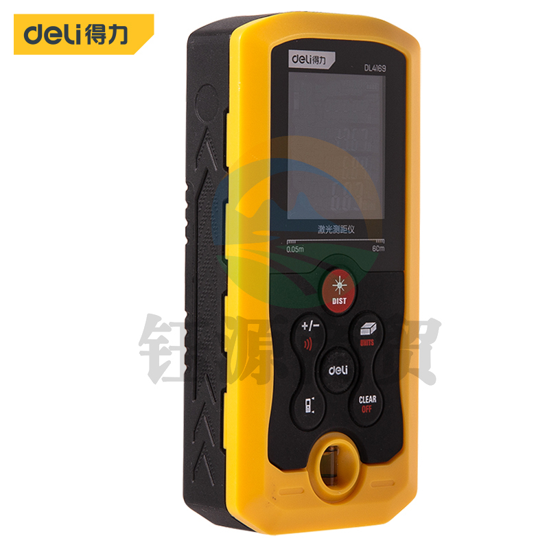 得力DL4169 手持式激光测距仪高精度电子尺红外量房仪60米
