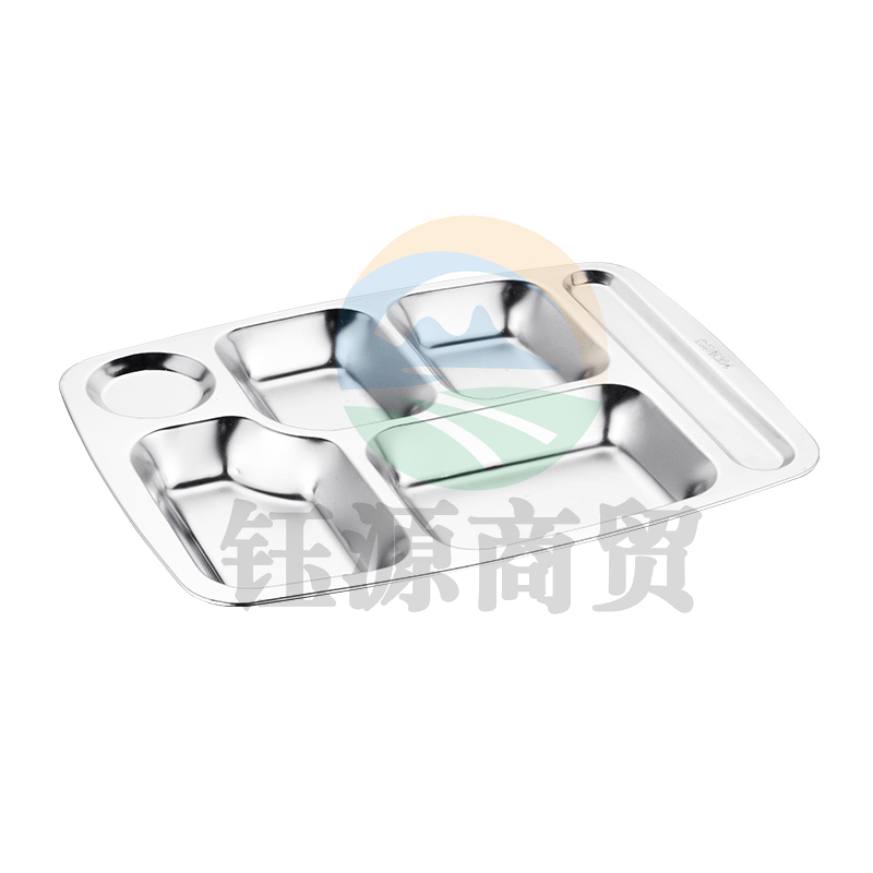 不锈钢餐盘 四格170g 29*20.5*2cm