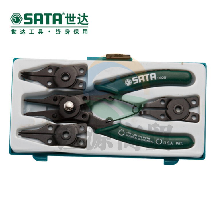 世达（SATA) 09251 5件套卡簧钳