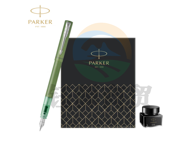 派克（PARKER）钢笔签字笔 商务办公男女生日礼物学生练字文具 威雅XL秘境系列绮境绿墨水笔+迷你墨水礼盒