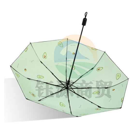 天堂伞20N1 清新水果系列黑胶防晒伞两用晴雨伞 55CM*8骨