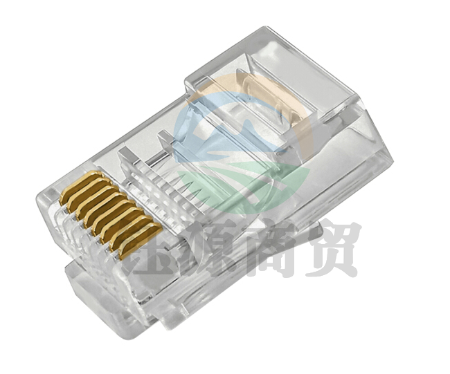 秋叶原 超五类水晶头 镀金RJ45工程类水晶头 8P8C电脑网络线接头100个 QS905Z100H