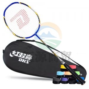 红双喜 DHS EG601 羽毛球拍单拍碳素比赛羽拍 蓝色(已穿线附手胶)