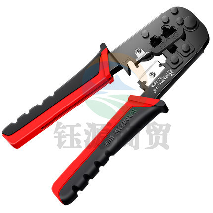 山泽(SAMZHE)SZ-568网线钳 水晶头8p网络电话6p多功能压剥剪钳压接钳 压线钳 电脑网线电话线压接工具