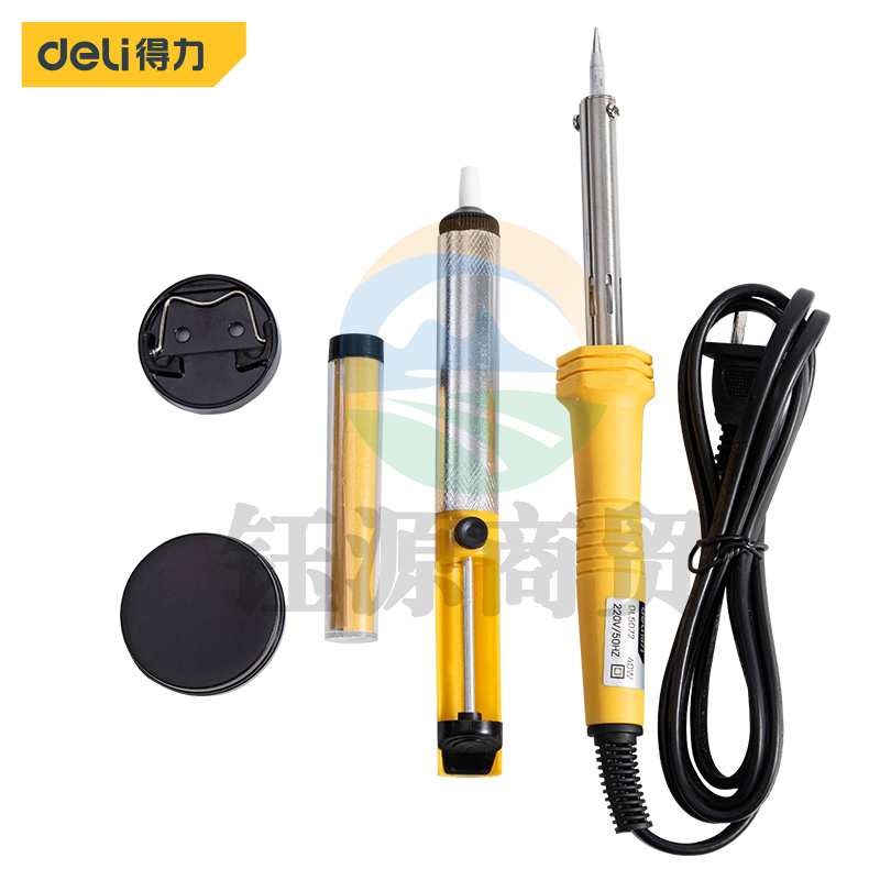 得力DL5072 外热式锡焊电烙铁焊接工具6件套套装40W