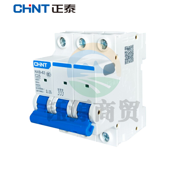 正泰（CHNT）NXB-63-3P-C25 家用空气开关 过载空气开关