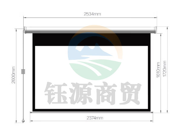 峰米 S1R 电动投影幕布 100英寸