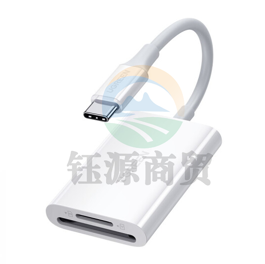 绿联 Type-C高速读卡器 USB-C4.0多功能SD/TF二合一 OTG手机读卡器 适用单反监控记录仪存储内存卡60724