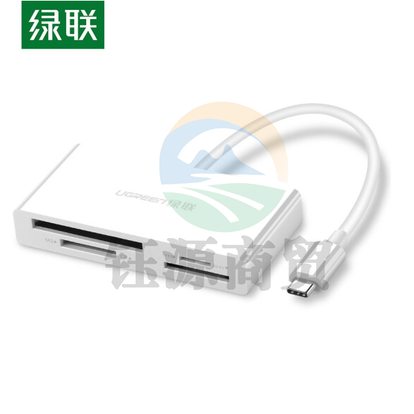 绿联 Type-C多功能合一4.0高速读卡器USB-C 支持SD/TF/CF/MS相机手机内存卡 4.0读卡器
