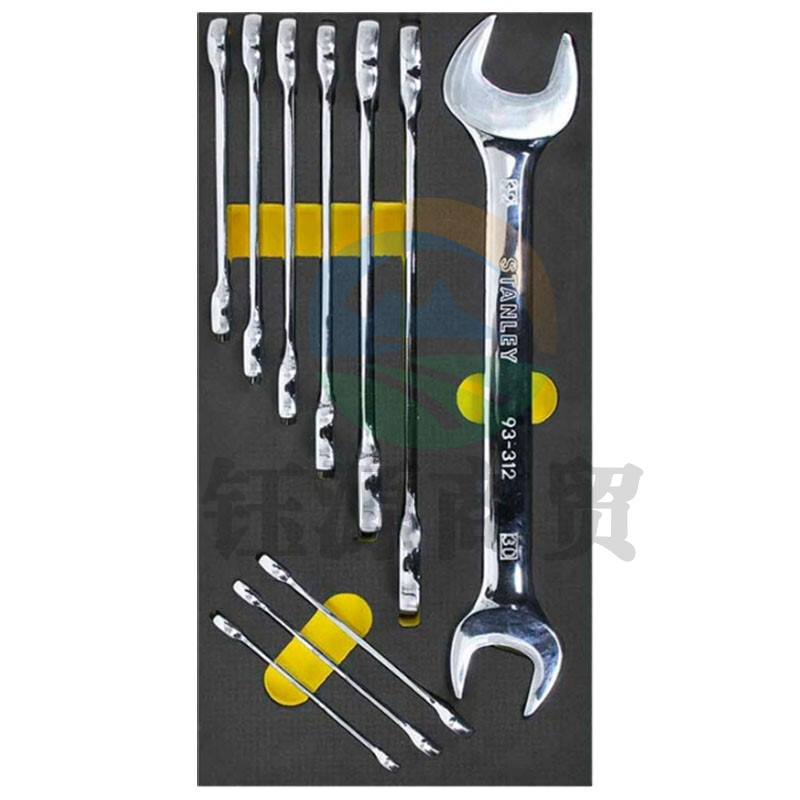 史丹利(Stanley) 90-034-23 EVA工具托组套-10件双开口扳手