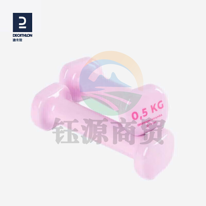 迪卡侬 小哑铃GYPA粉色0.5kg 2只装4153978