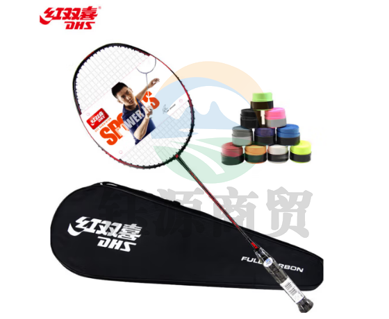 红双喜 DHS cq11 闪电红 轻量全碳素羽毛球拍单拍快-准-狠 已穿线含手胶