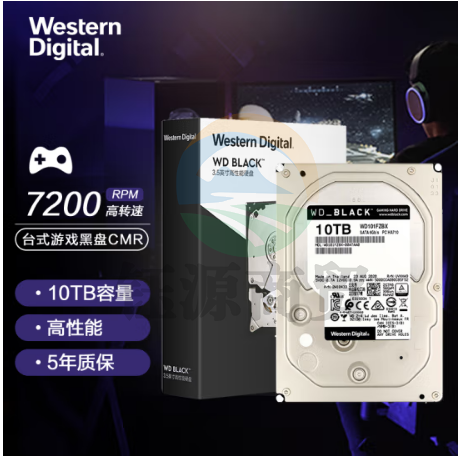 西部数据(Western Digital) WD101FZBX黑盘 10TB SATA6Gb/s 7200转256M 台式游戏硬盘