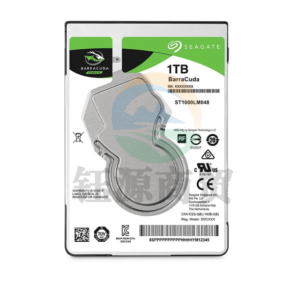 希捷ST1000LM048 1TB笔记本硬盘 128MB 5400转 SATA3.0 2.5英寸 机械 电脑 希捷酷鱼