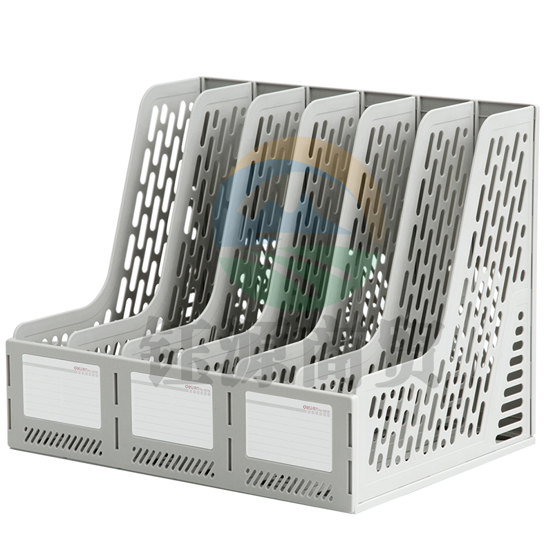 得力9839六联文件框(灰)(只)