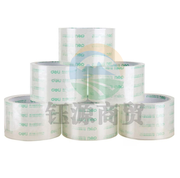 得力 deli 30321胶带透明封箱带封箱胶带6cm宽 6卷/筒