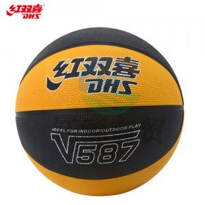 红双喜 DHS V587(E-FB700-4C) 7号篮球橡胶蓝球颗粒易抓握室外耐玩