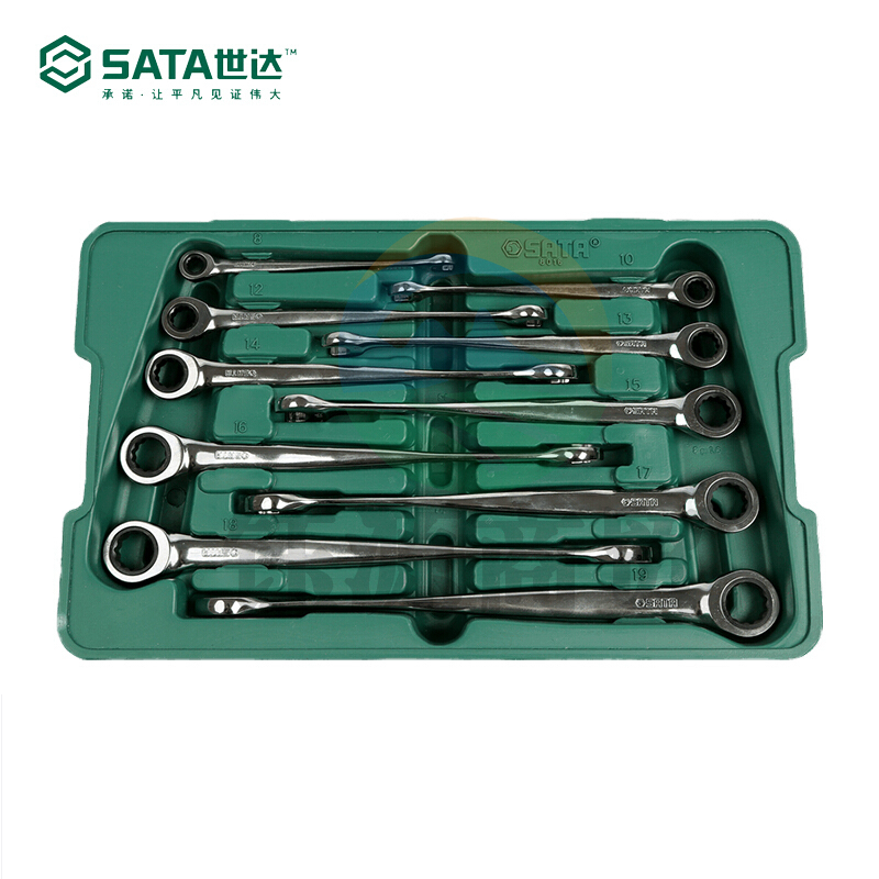 世达08016 10件加长型X柄两用快扳组套