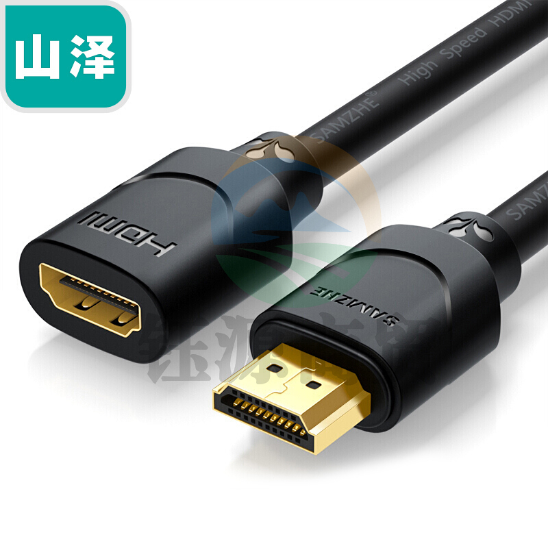 山泽(SAMZHE)05MN9 HDMI延长线支持4K3D高清视频连接线转换线数据线0.5米 黑色