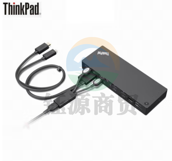联想40B00300CN 笔记本工作站扩展坞 雷电4接口 300W 8K单路输出 USB+Type-c接口