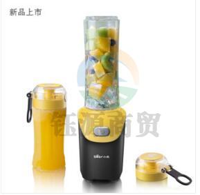 小熊 LLJ-D06D2便携式榨汁机迷你家用全自动炸水果汁榨汁杯 黑色+黄色
