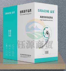 山泽(SAMZHE)六类网线非屏蔽 无氧铜高速千兆网线 灰色305米 SZ-6305A