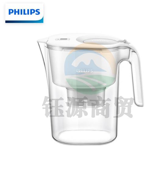 飞利浦（PHILIPS）AWP2814WHT 全新升级净水壶 家用滤水壶 厨房自来水过滤净水器