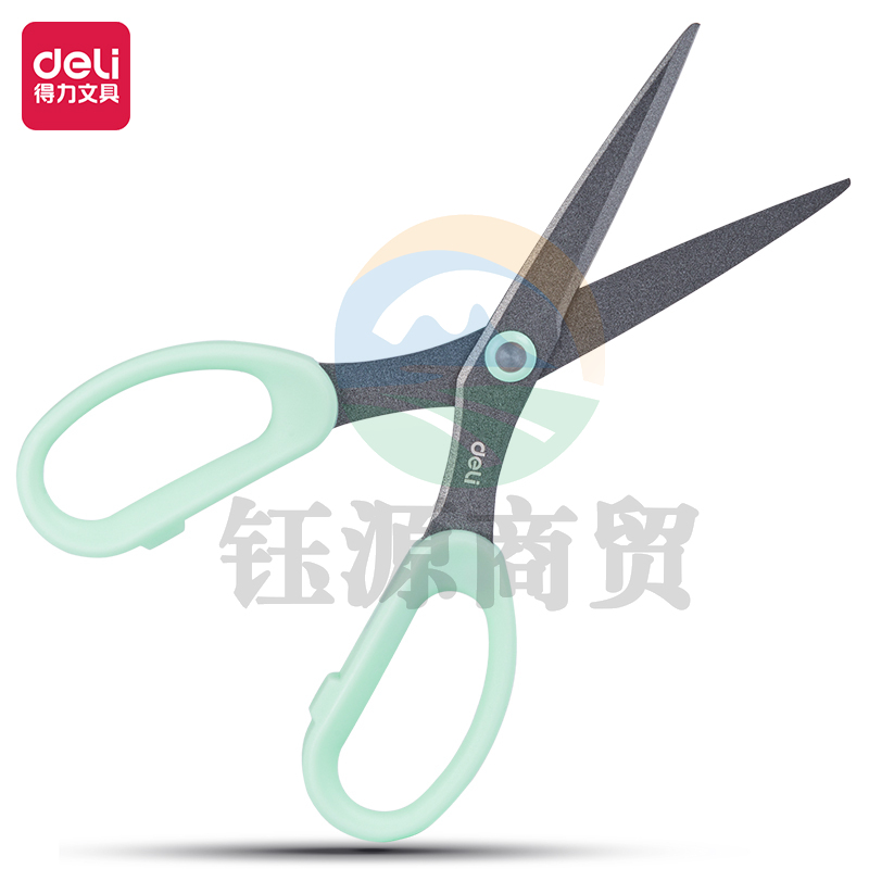 得力77791 源源得力时尚款剪刀(绿色)(卡)