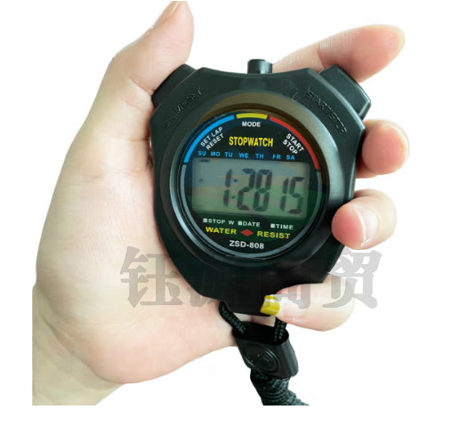 先锋连 运动裁判秒表计时器体育田径跑步运动健身多功能记忆游泳防水比赛计时器电子秒表 单排2道