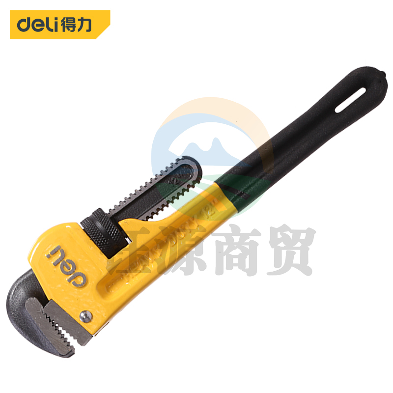 得力(deli) DL2512工具管钳家用管子钳自紧大号小管钳子多功能扳手水管重型速快 重型管子钳12英寸