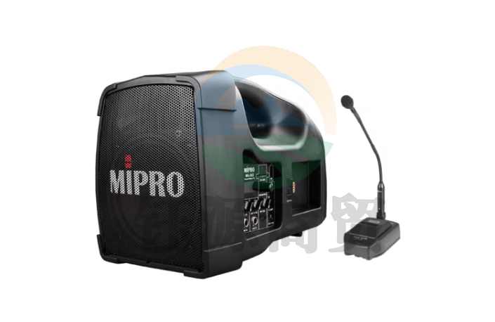 MIPRO 咪宝 MA-200无线手提移动便携式音响户外大功率扩音器小蜜蜂喇叭带麦克风一体 配会议鹅颈话筒（新品二代)