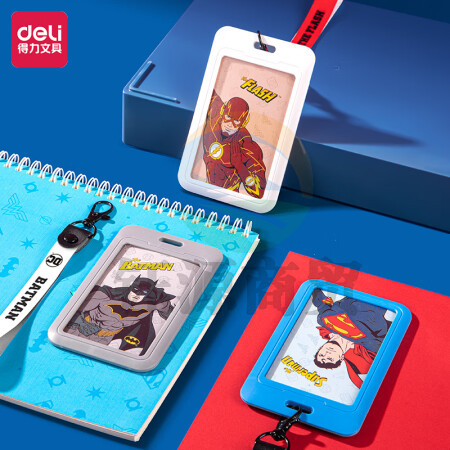 得力(deli)72697 DC正义联盟联名证件卡-短绳款 混色一只装
