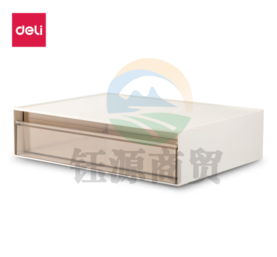 得力PK104组合抽屉收纳盒(一格)(白)(个)