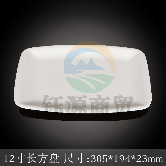 台顺密胺餐具1524 12寸长方盘5个起售