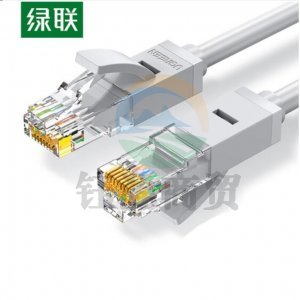绿联 UGREEN 20176 六类网线 NW102 CAT6千兆八芯双绞跳线 3米 灰白色