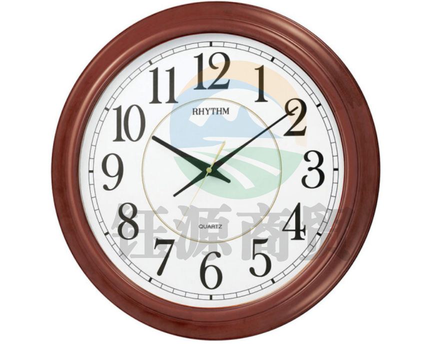 丽声（RHYTHM）挂钟cmg982nr06D实木静音石英挂表 静音办公室56cm大号